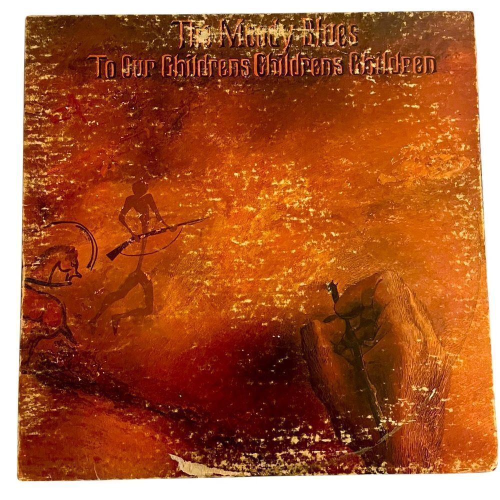 VINTAGE‎ THE MOODY BLUES “TO OUR CHILDRENS CHILDRENS CHILDRENS” VINYL RECORD LP
